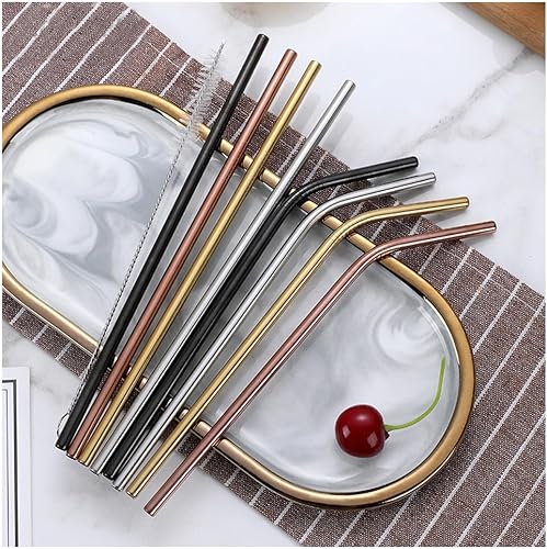 Miniatura 5 de Juego de cubiertos dorados  Juego de utensilios portátiles de acero inoxidable con funda, juego de cubiertos reutilizables para acampar y viajar, 7