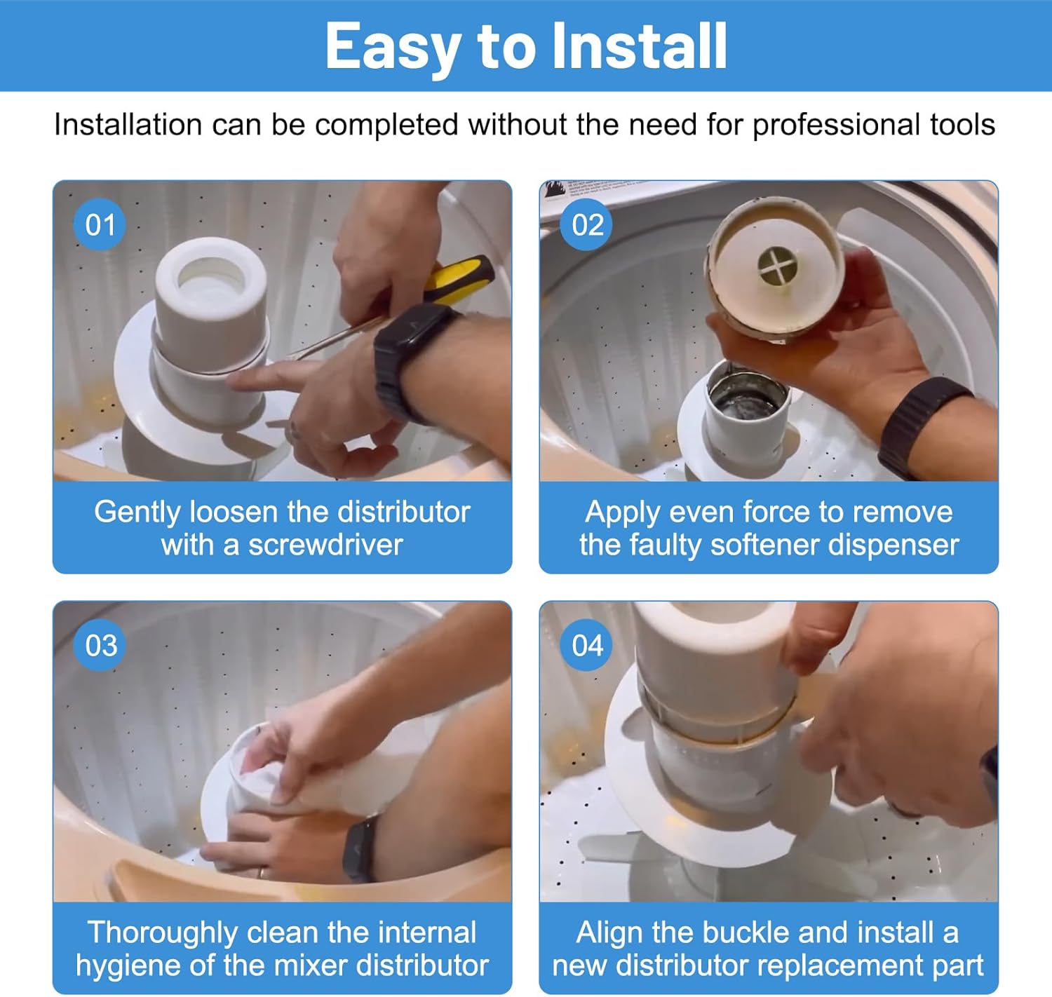 WH43X139 Washing Machine Dispenser Compatible with GE Hotpoint Kenmore. WH43X139 Fabric Softener Dispenser Replace AP2047302 280378 AH272900 EA272900 PS272900 WH43X0139 WH43X10028