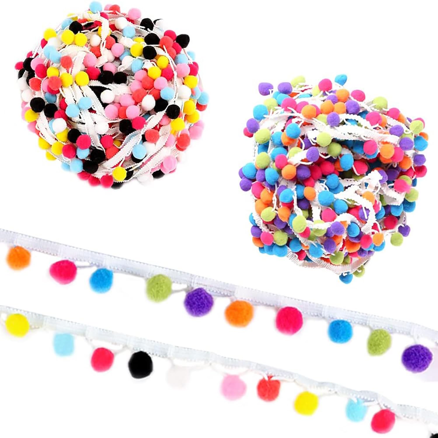 Pom Pom Rideau Gland Frange Garniture Ruban De Couture Tressé
