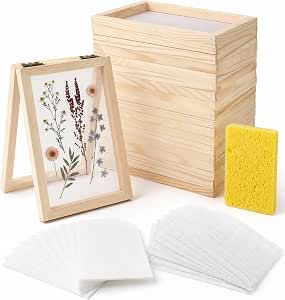 Prospura 10 Pcs Paper Making Screen Kit, 5''x7'' Wooden Papermaking Supplies