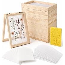 Prospura 10 Pcs Paper Making Screen Kit,5''x7'' Wooden Papermaking Supplies