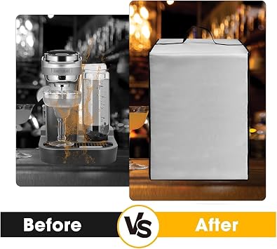 Margarita Maker Dust Cover for Bartesian Duet Cocktail Machine,Heavy Duty Waterproof Protective Cocktail Machine Cover Case for Bartesian Professional Cocktail Machine (Silver)