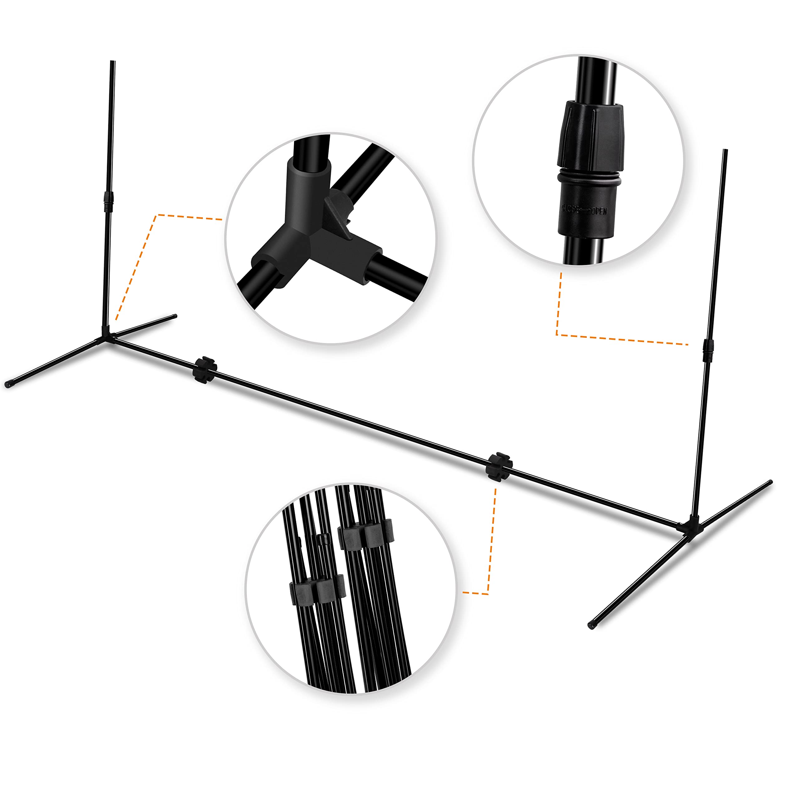 KESSER® Filet de Badminton - Filet de Tennis - 300 cm - 400 cm - 500 cm - Réglable en Hauteur sur 3 Positions - Set composé de Filet, 3 Volants, Armature en Fer Solide, Sac de Transport, intérieur et