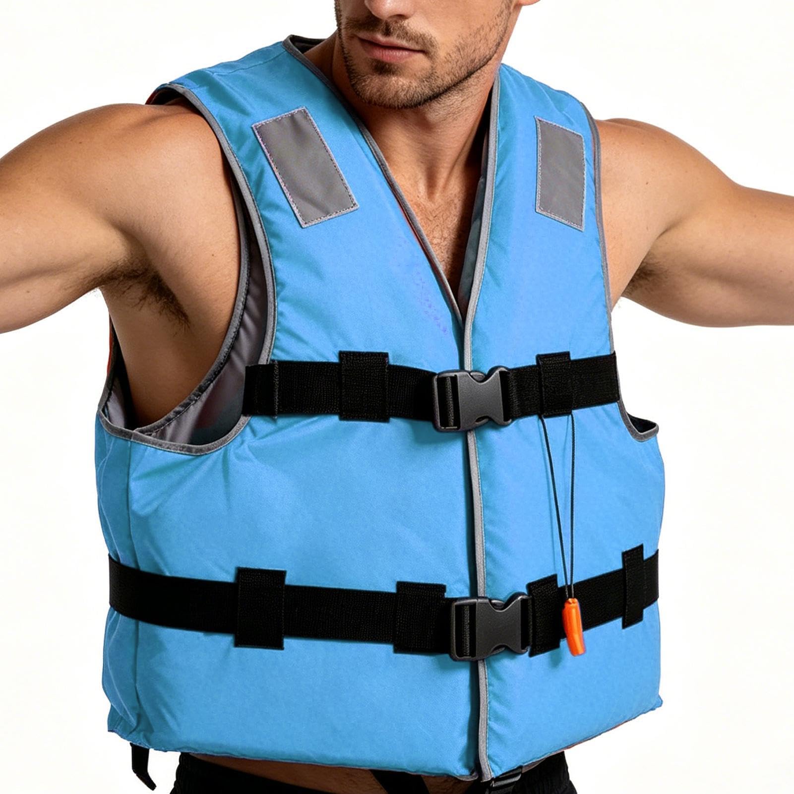 Giubbotti Di Salvataggio Per Adulti | Saltatore D'Acqua Con Cinturino Regolabile - Giubbotto Salvagente Per Kayak | Per Pesca, Canottaggio, Kayak, Stand Up Paddle, Surf, Vela, Rafting, Lago E Fiume