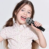Vista 6 de NUOBESTY Micrófono para niños, micrófonos de juguete falso de 6.4 pulgadas para niños pequeños, de plástico, accesorios de micrófono, juguetes