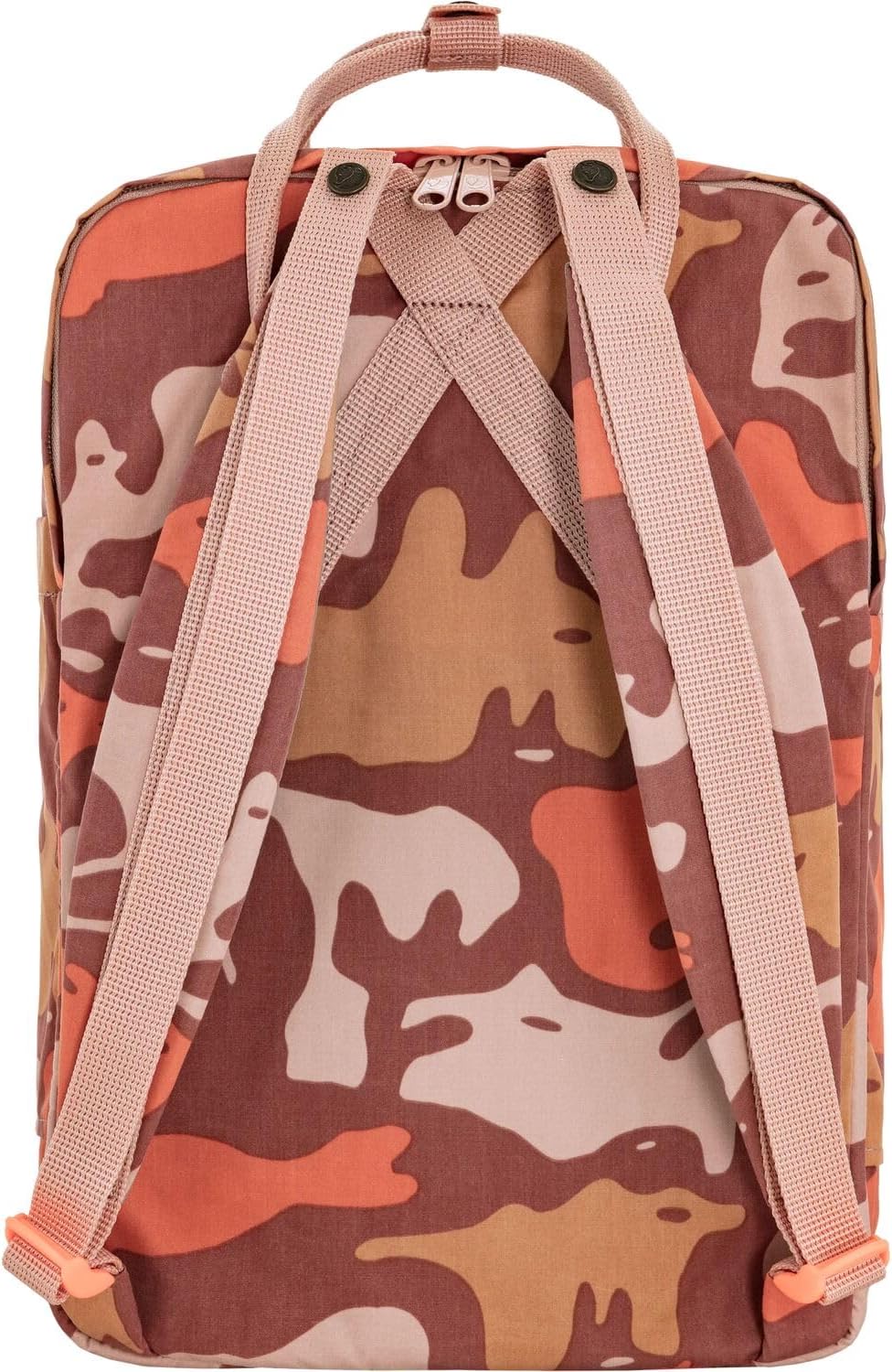 Fjällräven Kanken Graphics Laptop 15 Backpack - Padded Laptop Sleeve, Durable Vinylon Fabric - School, Travel, ChalkRose-Hidden Animals, One Size