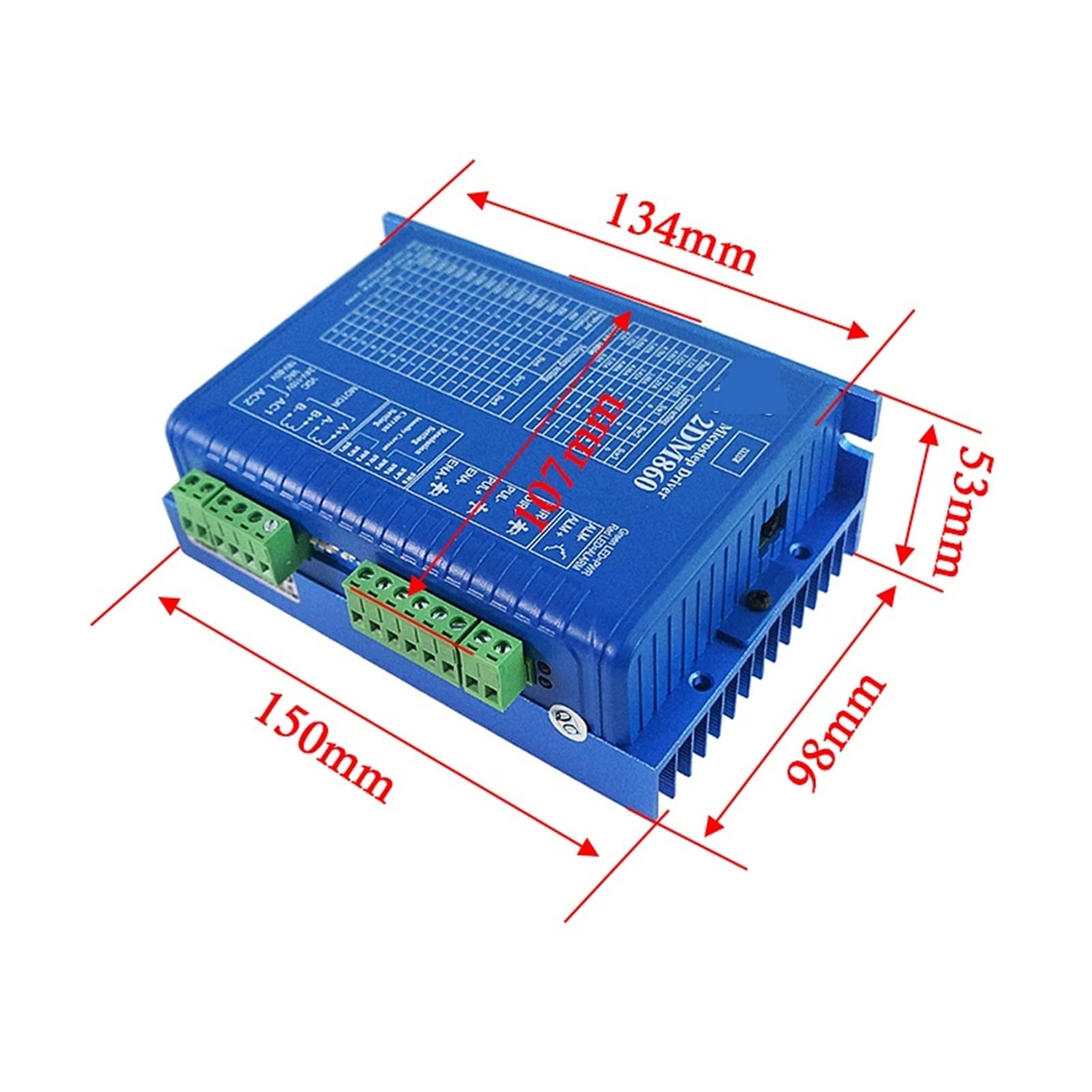 2dm860 Conductor de motor paso a digtal 2Fase 3 0V-80VAC Actuales 2.1-8.4A for CNC Máquina grabado enrutador 86 a Automatización industrial