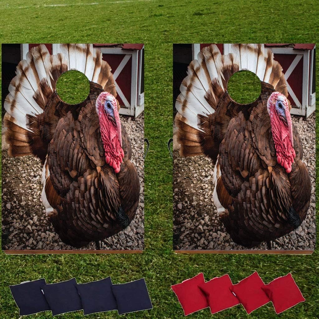 VictoryStore Thanksgiving Bag Toss Game Thanksgiving Cornhole Includes Bags