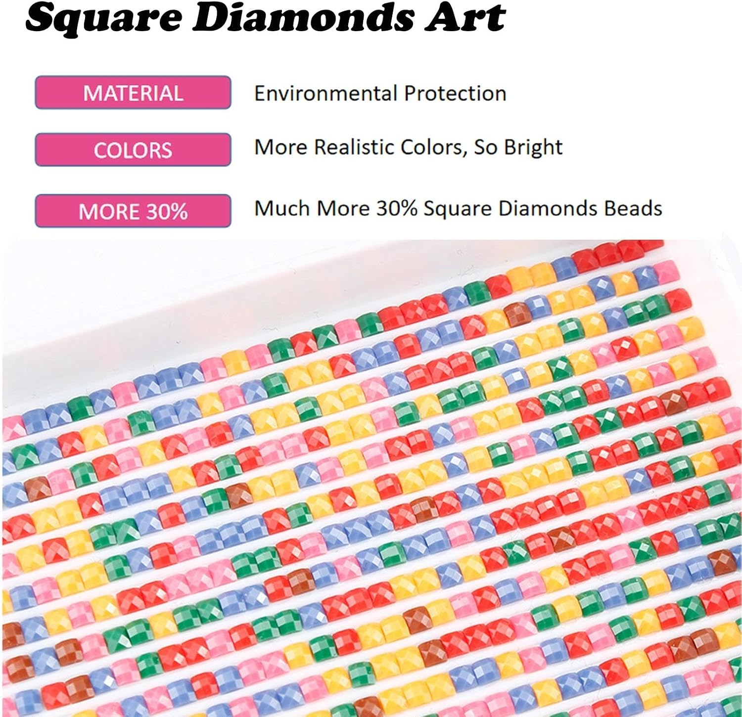 YALKIN Square 5D Diamond Painting Kits for Adults, Castle Large Diamond Art Kits Full Drill Diamond Painting Kit for Adult Beginners, DIY Crystal Picture Art for Home Wall Decor 40x70CM/15.8x27.6in