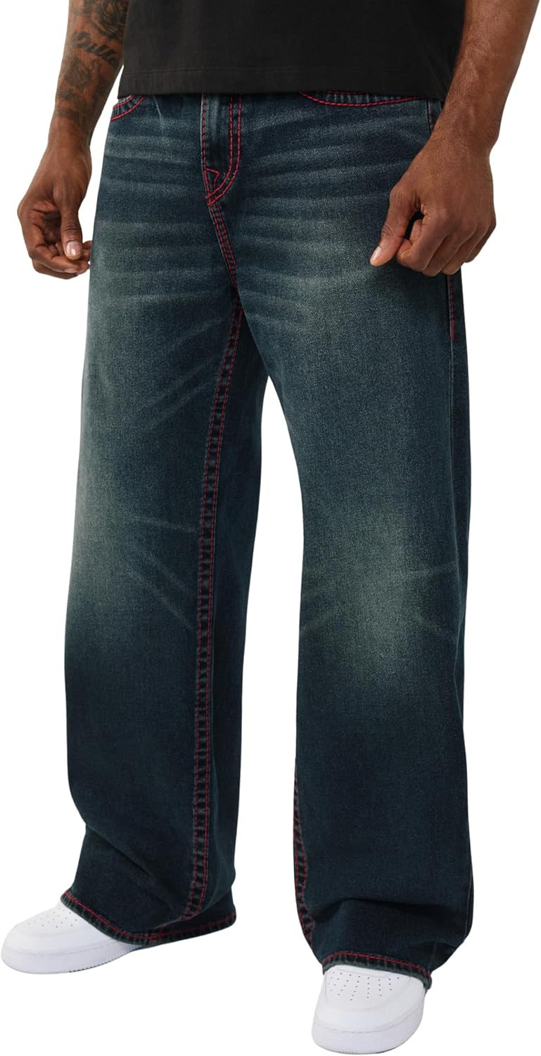 True Religion Vinny Big T NF Jeans for Men - 34” - Men’s Denim Pants