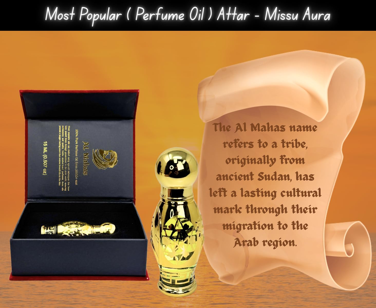 Vanila Musk – 15 ML Roll-On Perfume Oil Unisex Perfumes | Floral, Sweet & Vanilla Fragrance with Lily-of-the-Valley, Rose, Coconut, Musk & Amber | Alcohol-Free by ALMAHAS