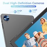 UBDXBD Tablette Android 15 10.1 Pouces, 18Go RAM (6+12) 128Go, T30 Octa-Core, 1To TF, Widevine L1, Écran IPS HD, 6000mAh, WiFi 2.4/5G, Face ID, GMS, Double Caméra, Grise - 7