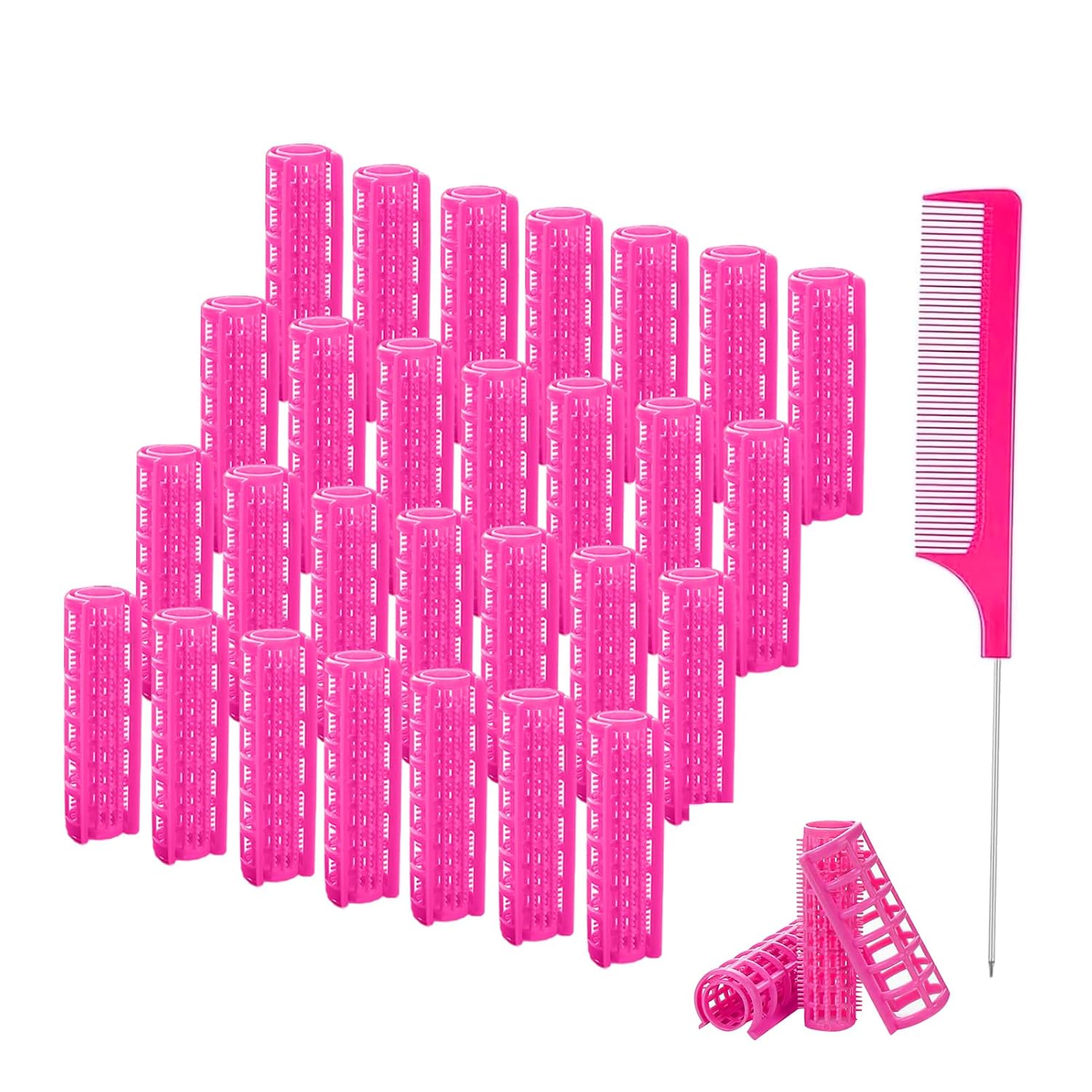 ZMD Hair Rollers Set - Heatless Curlers for Short Hair