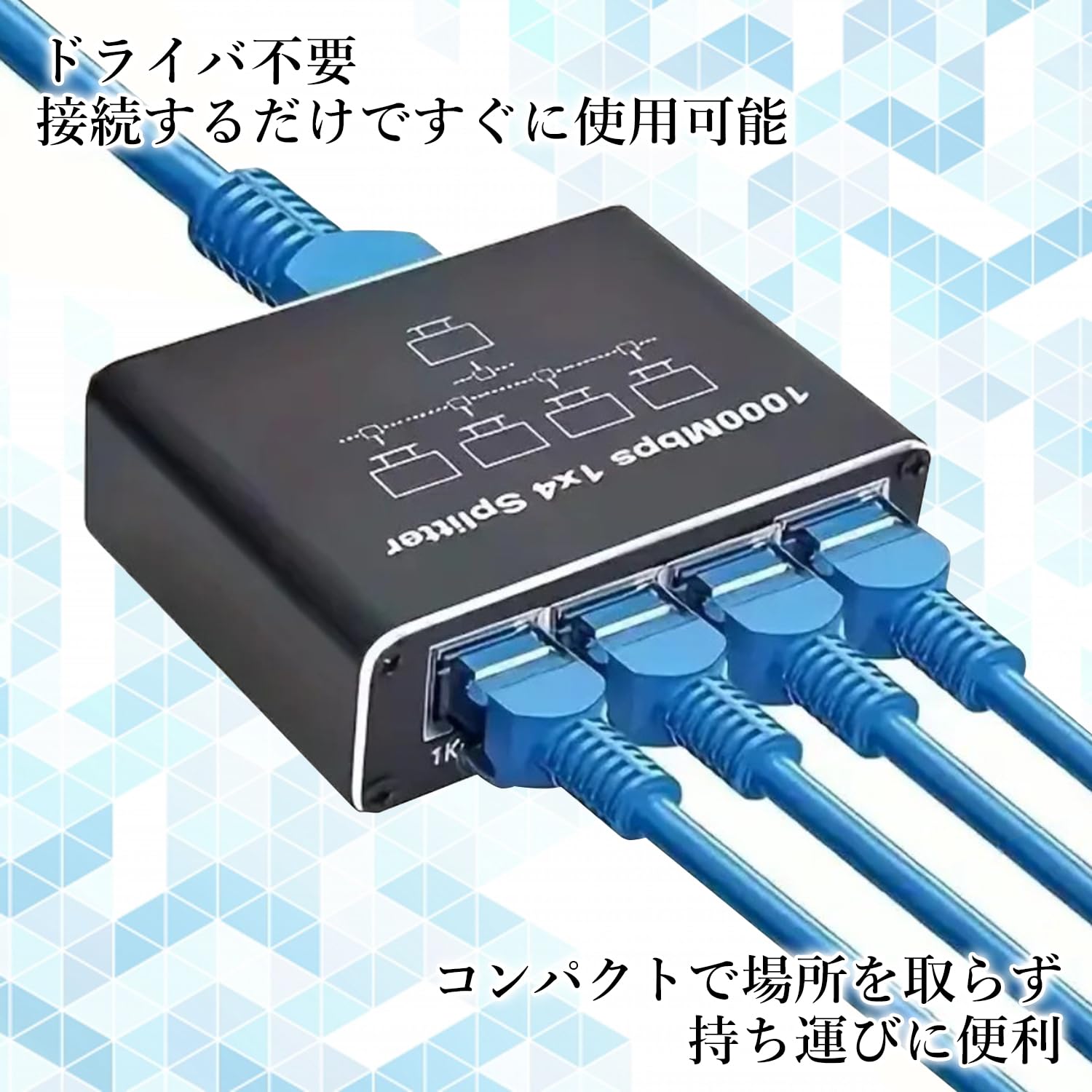 Amazon.co.jp: LAN 分配器 ケーブル 分岐 1000Mbps スイッチングハブ