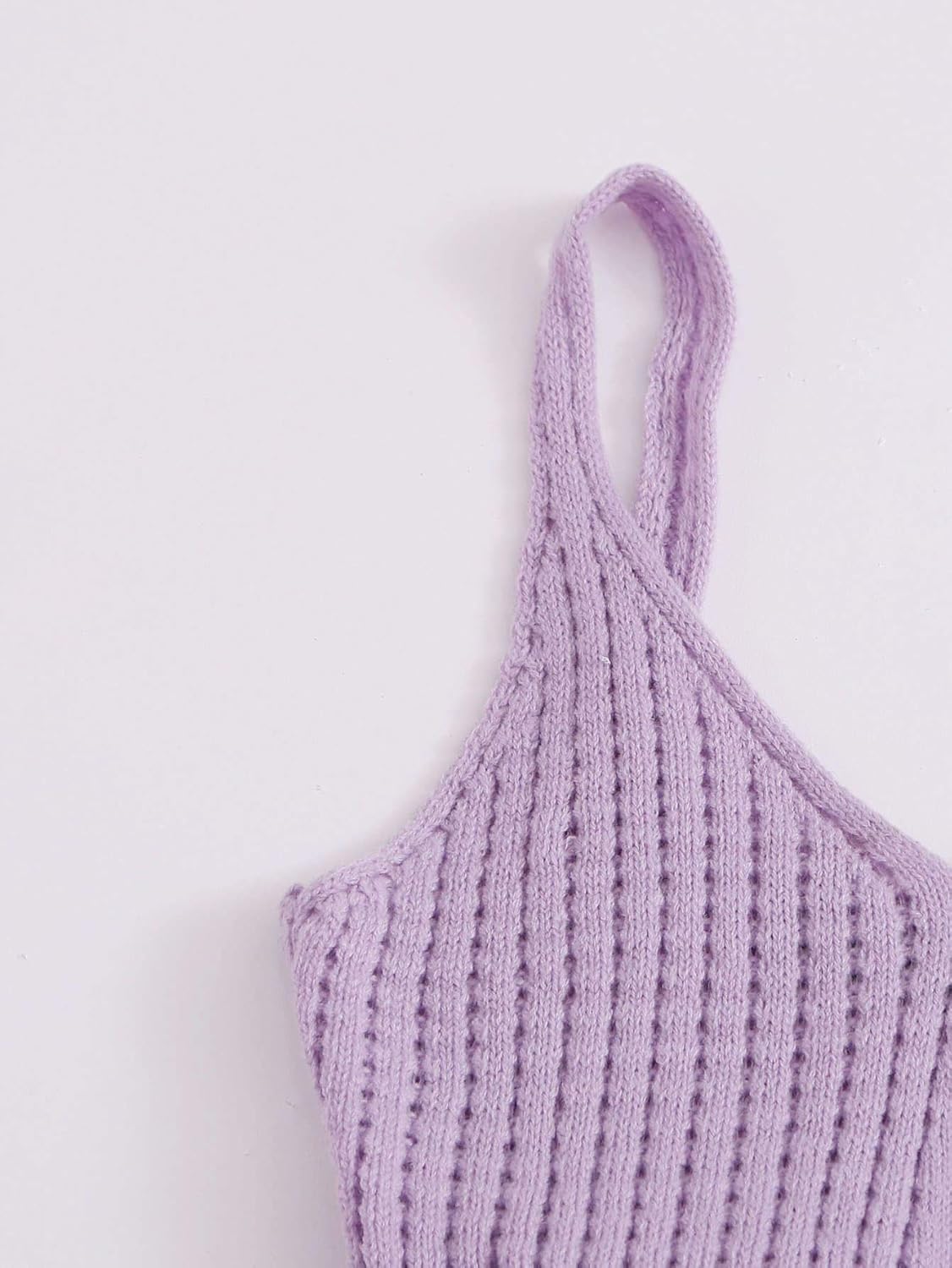 SweatyRocks Women's Casual Sleeveless Peplum Tops Ruffle Hem Cropped Knit Sweater Vests - Image 4