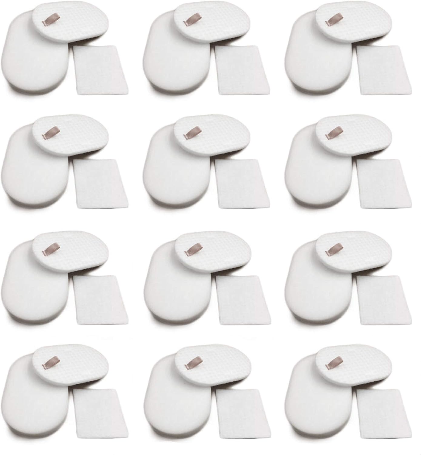 Nispira Replacement Filter Kit Set Compatible with Shark Rocket Powerhead Vacuum Model AH400, AH400C, AH401, AH401C, AH405 AH452, AH452W, AH454, AH454Q. Compare to Part XFFH400, 12 Sets