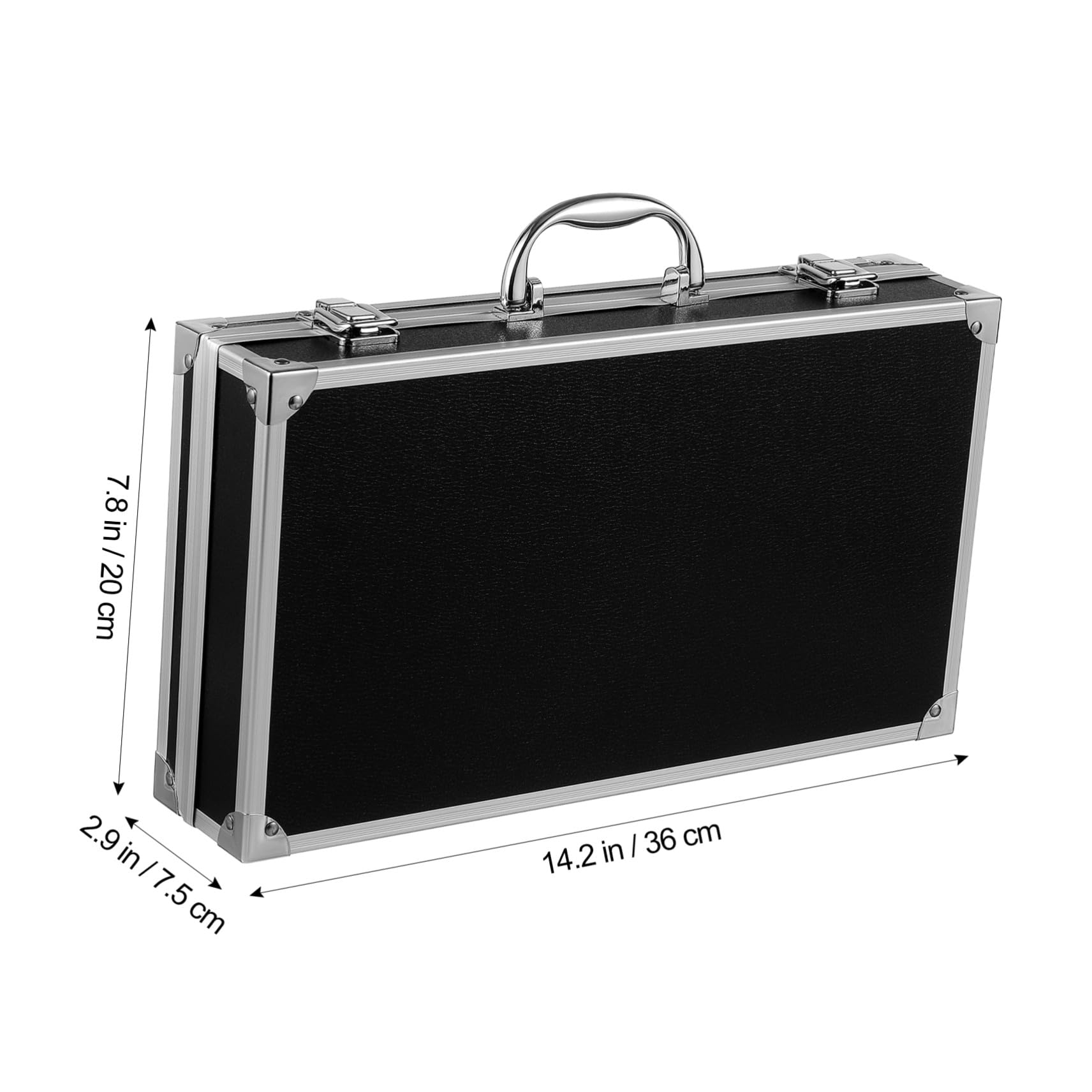 Coffret à Outils en Alliage D'aluminium Noir, Grosse Capacité, Sécurité