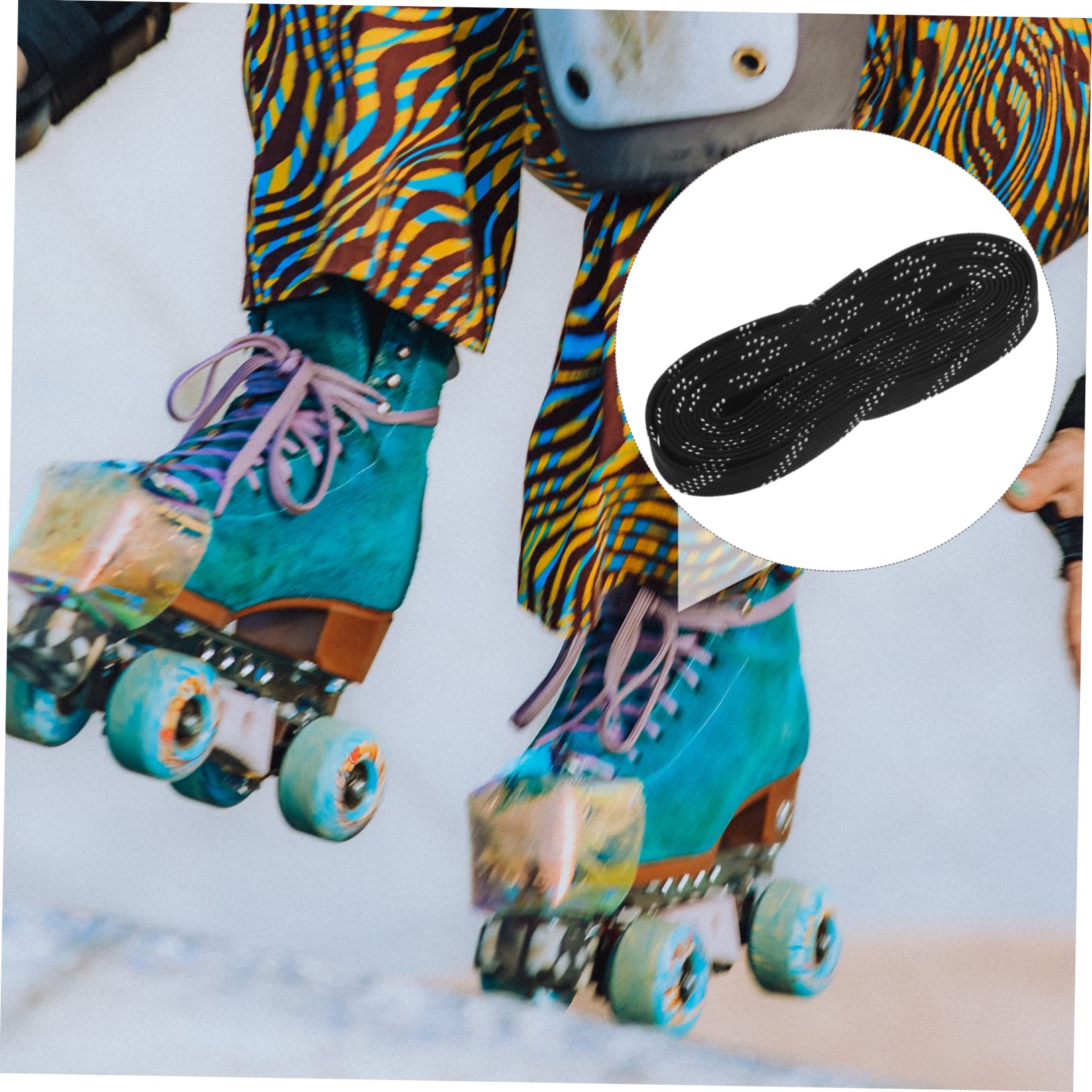 BESPORTBLE 4 Pezzi di Lacci da Hockey per Scarpe Sportive per Pattini A Rotelle Resistenti all'Usura Pattini da Ghiaccio Lavorazione Artigianale Raffinata Colorate