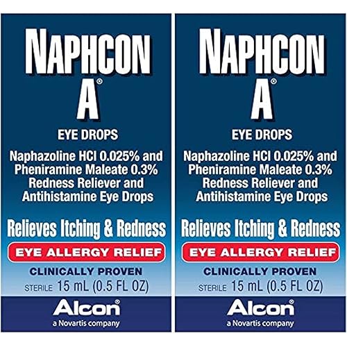 Naphcon A Eye Drops, 15-mL,2 Count