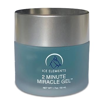 Ice Elements 2 Minute Miracle Gel | Exfoliates, Hydrates & Smoothens | 7-in-1 Multi-Tasking Formula for Non Abrasive Exfoliation, Hydration & Pore Refinement | 1.7 fl oz | For All Skin Types