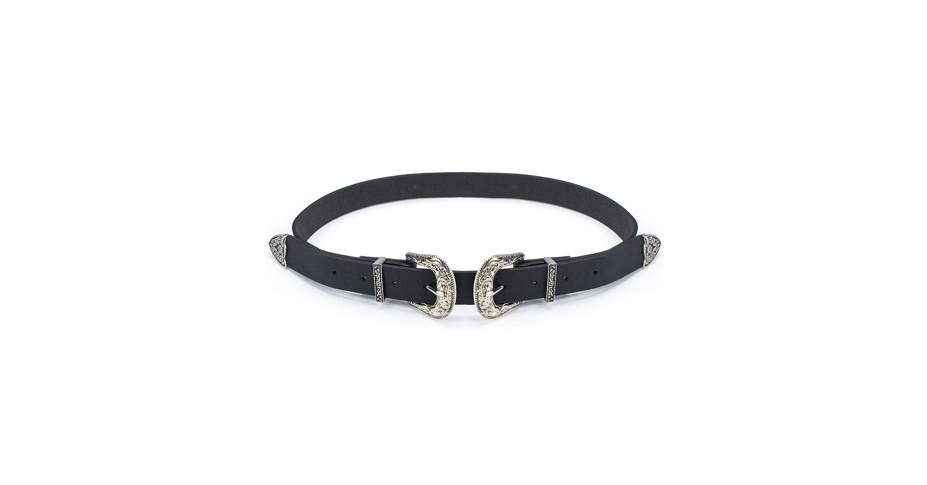 Amazon.com: Women-Double-Buckle-Belts Vintage Cowgirl