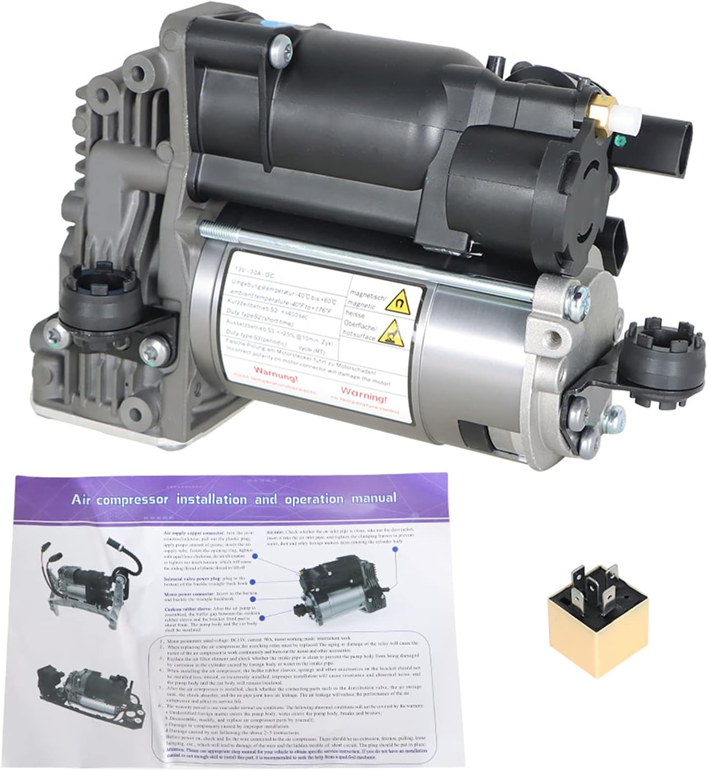 labwork Air Suspension Compressor Pump Replacement for Mercedes GL ML W164 X164 GL450 GL550 2006-2012 A1643201204