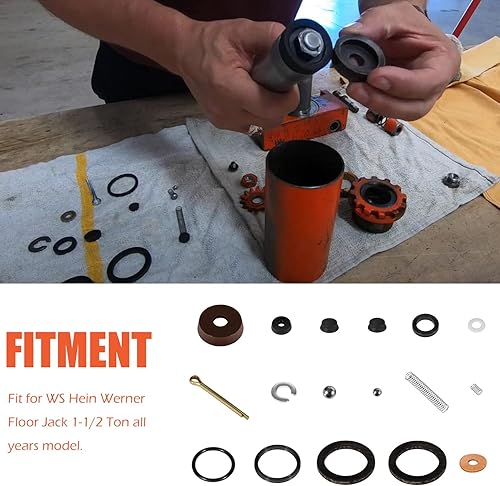 Miniatura 4 de Kit de reparación de sello de gato de piso apto para WS Hein Werner Floor Jack 1-12 Ton