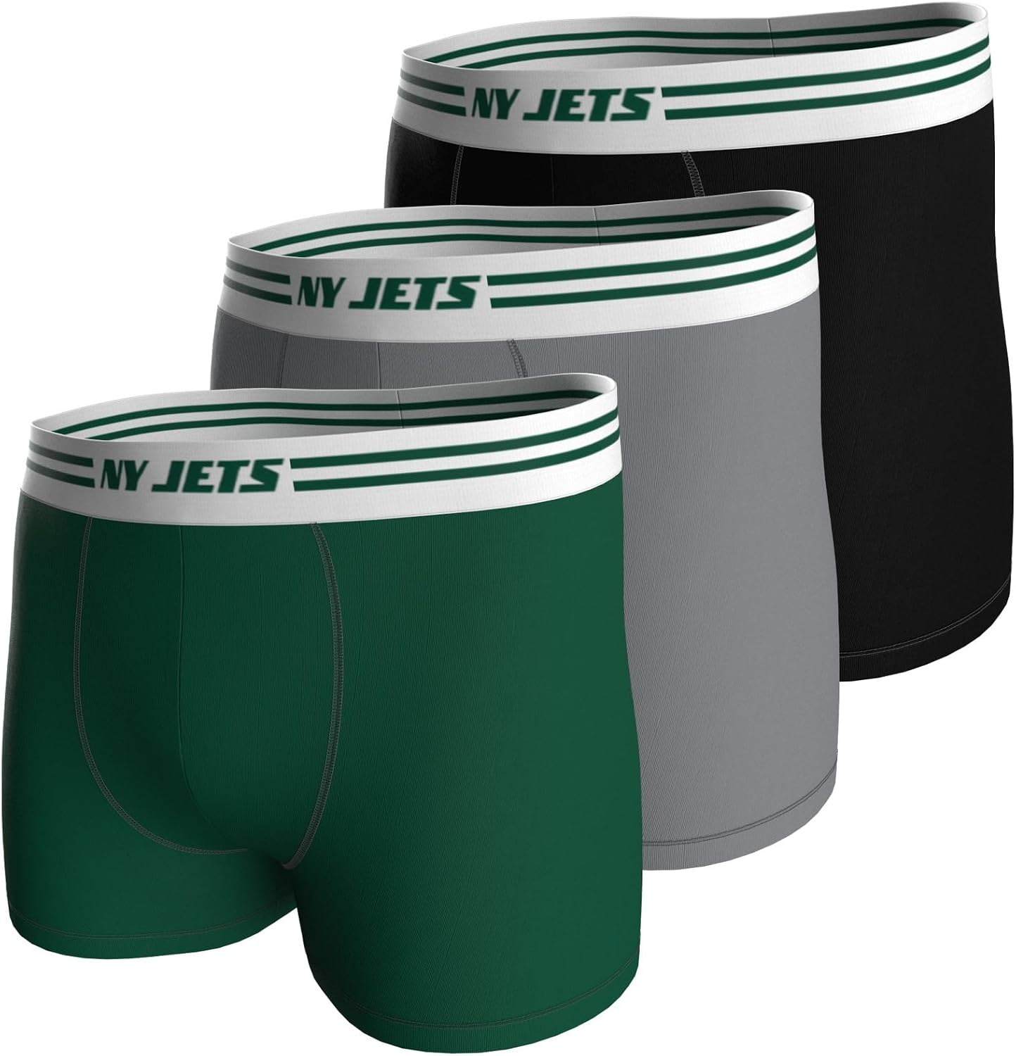 NFL NY Jets 3pk Boxers Men's Sports Socks (Pack of 3)