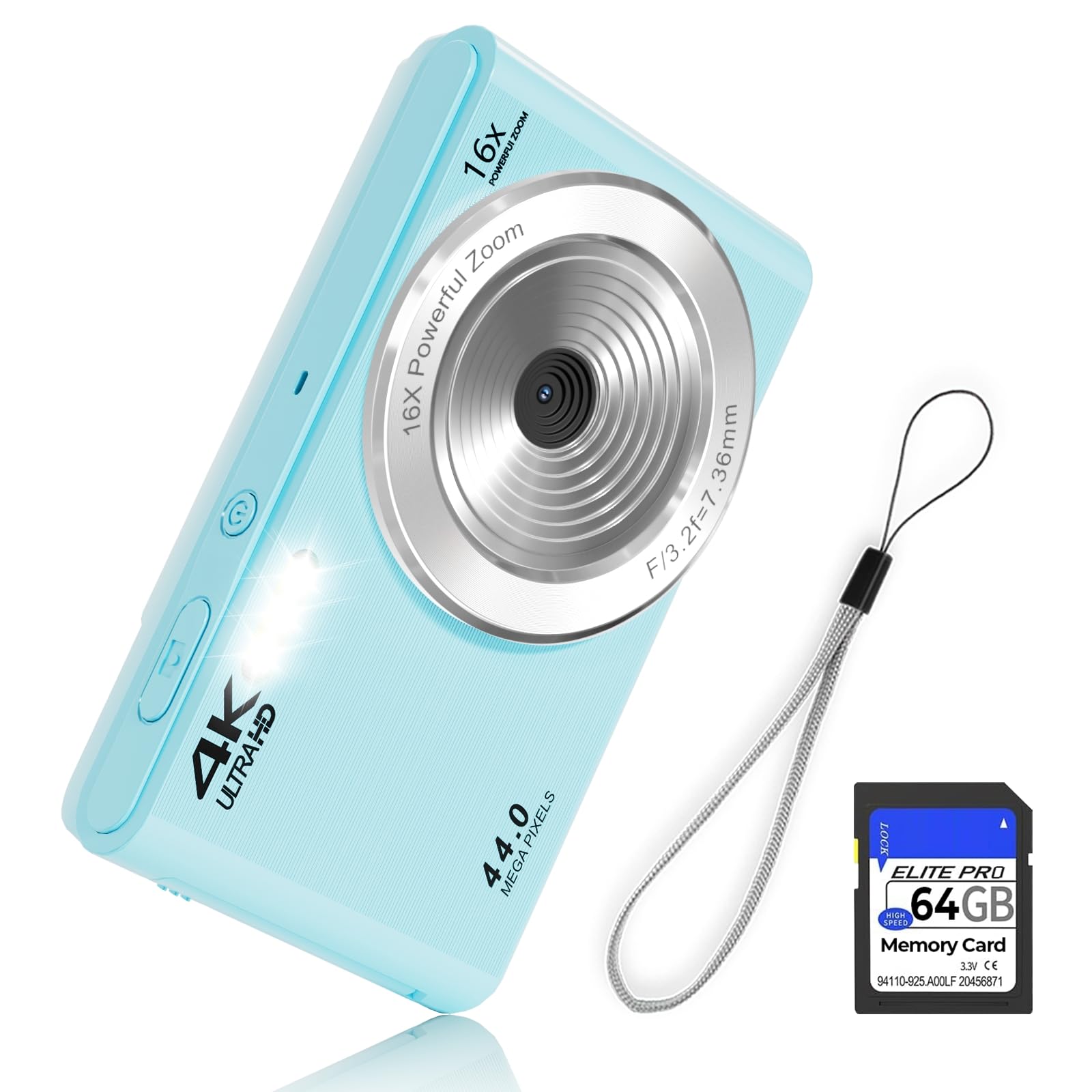 Amazon | コンパクトポイント&シュートカメラ ポータブルデジタル