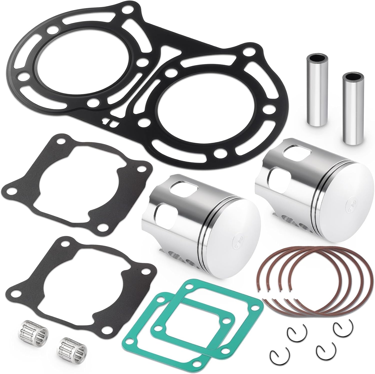 64.5mm Big Bore Forged Piston Ring Set & Gaskets Kit for Yamaha Banshee 350 YFZ350 1986-2006 2GU-11631-00-94