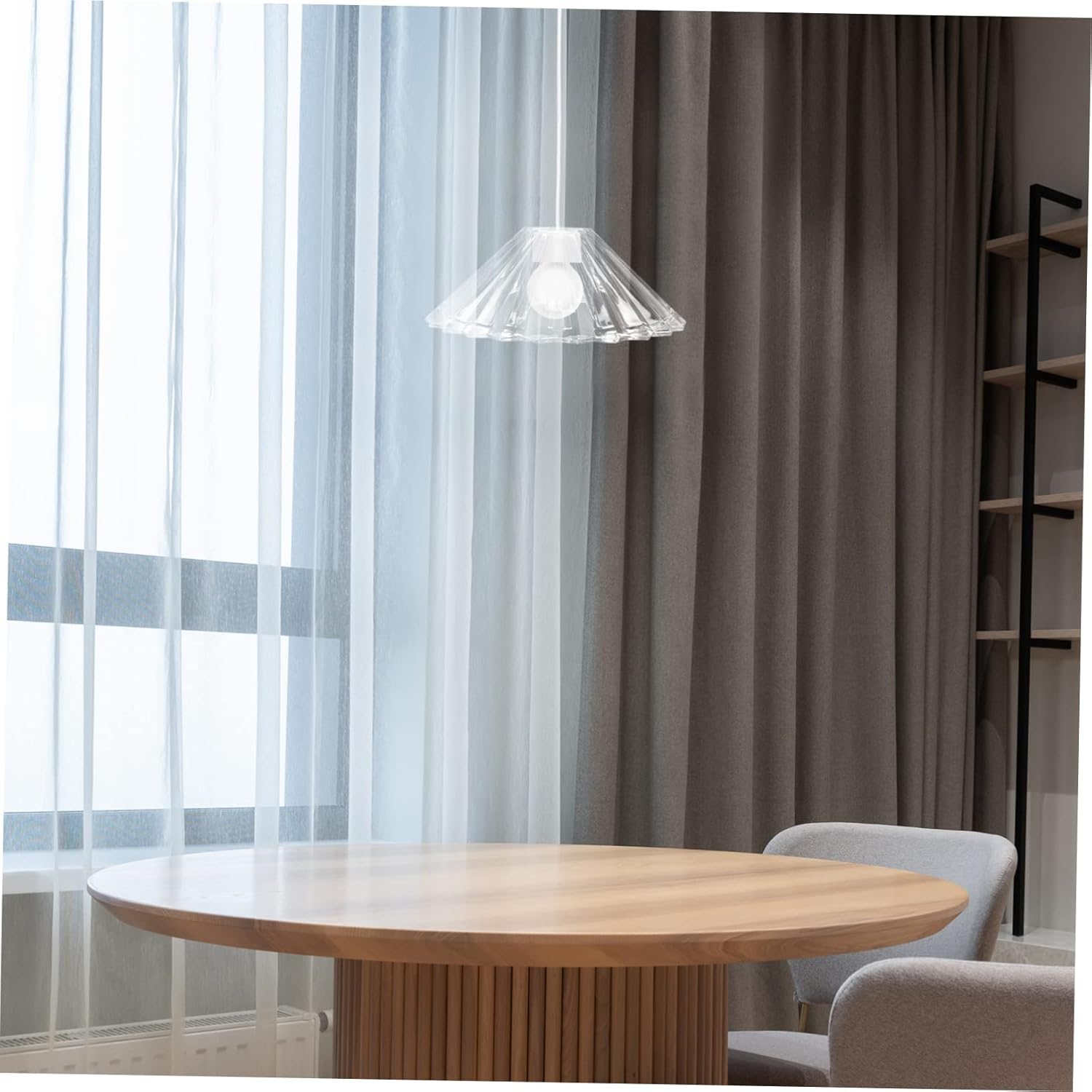 Uonlytech Beveled Glass Pendant Lamp Shade for Bulb Ceiling Light Cover Decorative Hanging Lamp Shade for Kitchen Bedroom Bathroom Office Nursery