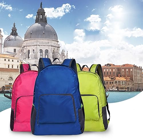 Miniatura 5 de Ocio gran capacidad al aire libre ligera impermeable mochila plegable mochila de trabajo para hombres construcción, 1D-naranja