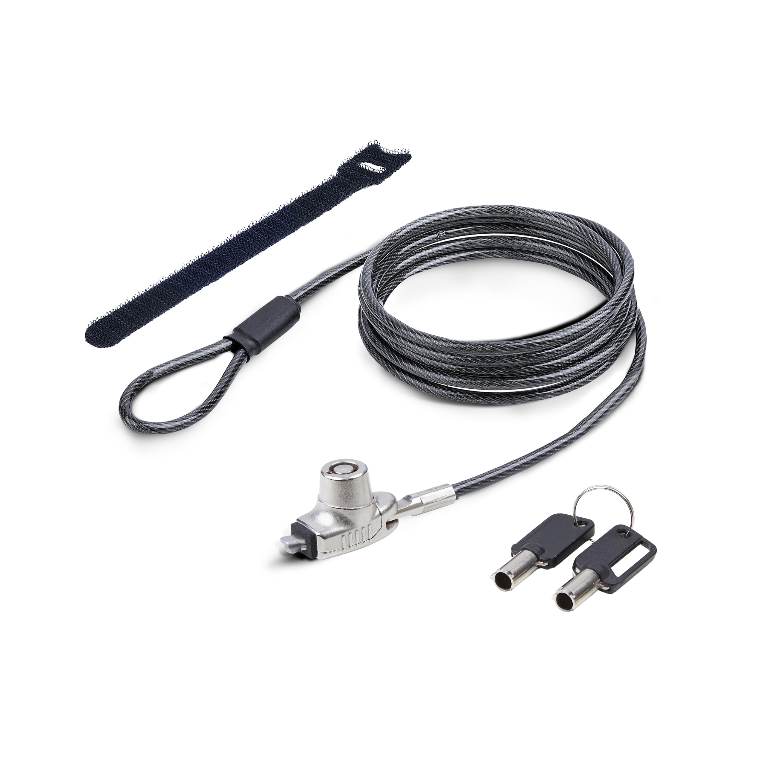 StarTech.com Antivol pour Ordinateur Portable Compatible Slot Noble Wedge , Câble de Verrouillage de 1,5m, Serrure à Clé