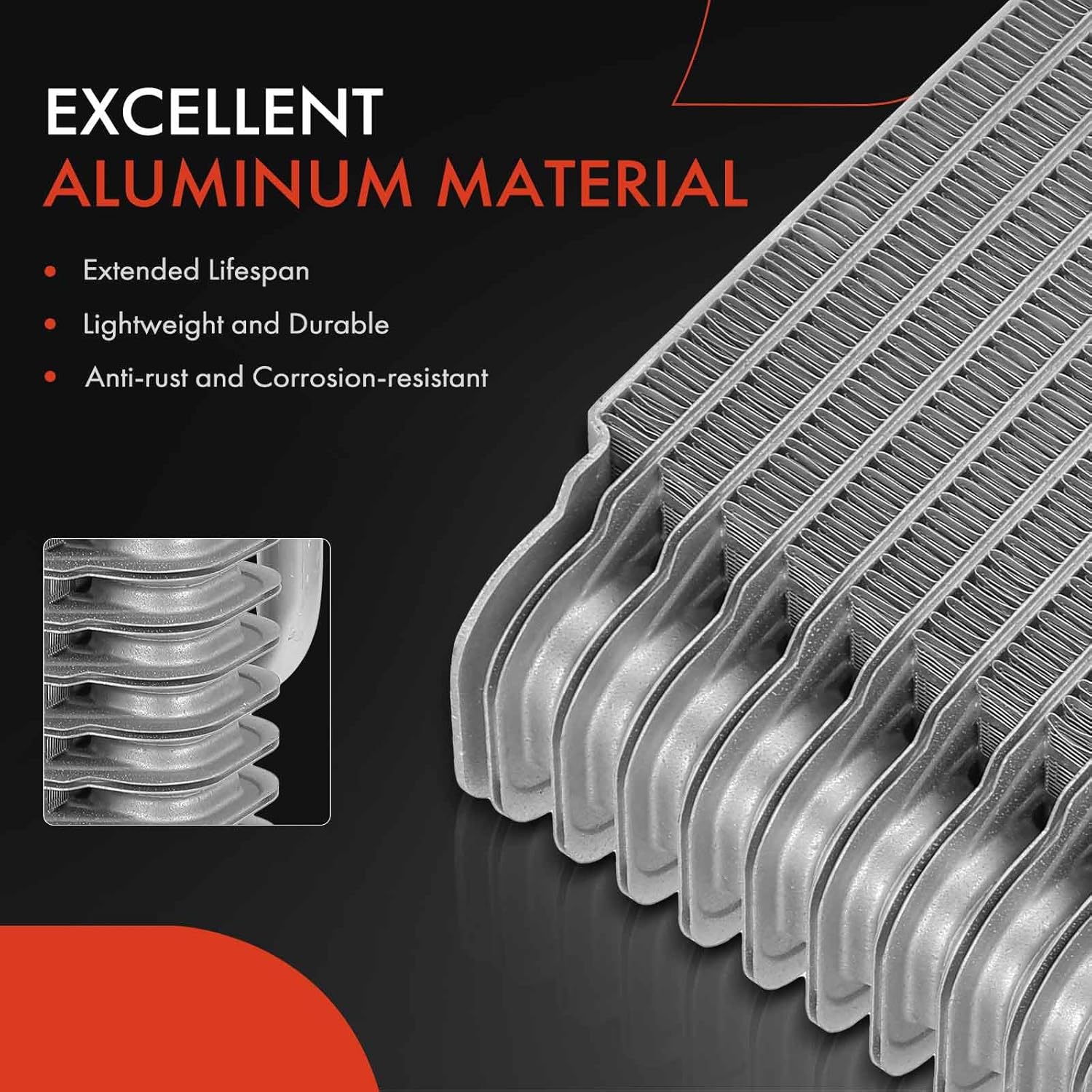 A-Premium Rear A/C Evaporator Core Compatible with Chevrolet Express 1500 97-14, Express 2500/3500 96-21, Express 4500 & GMC Savana 1500/2500/3500/4500, Replace# 89019007