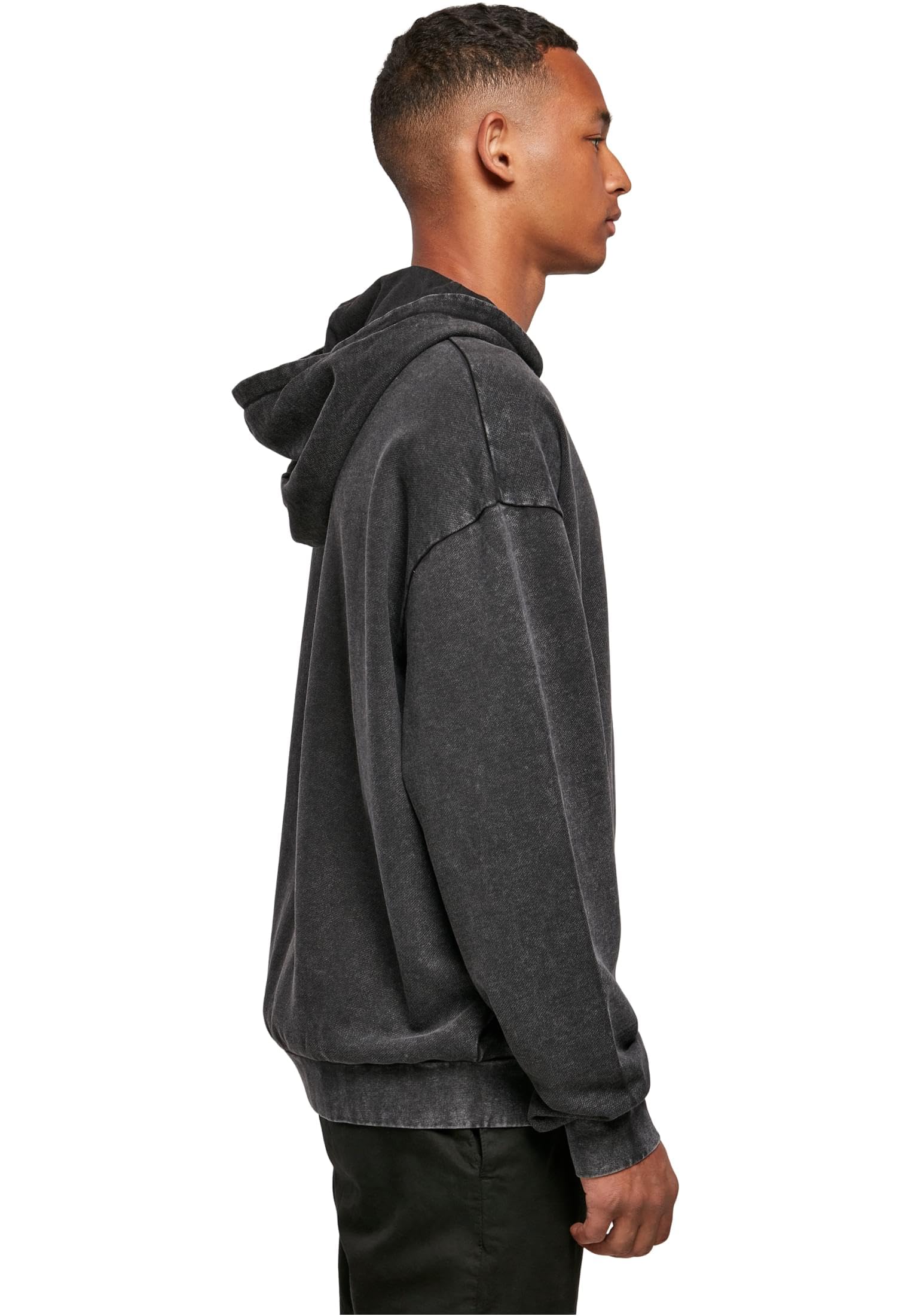 Build Your Brand Acid Washed Oversized Hoody Sudadera con Capucha para Hombre