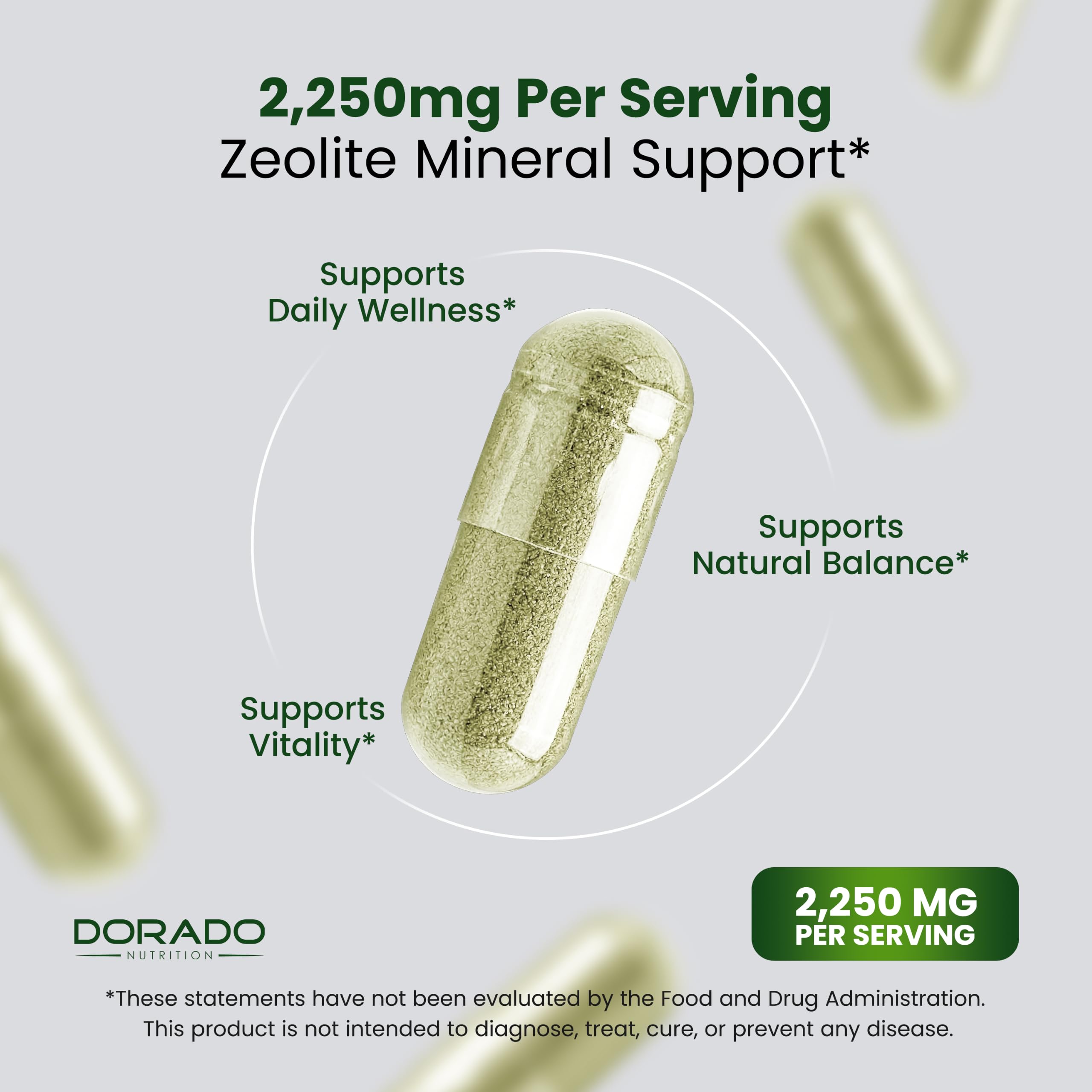 Zeolite Detox for Adults (12 in 1 Formula - Milk Thistle, Alpha Lipoic Acid, N-Acetyl-L-Cysteine, Spirulina Powder & More) Zeolite Cleanse Supplement - Immune Support for Adults - 90 Vegan Capsules — Amazon image 5