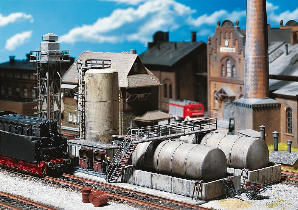 Amazon.com: Faller 120157 Diesel Fuel Facility HO Scale Building