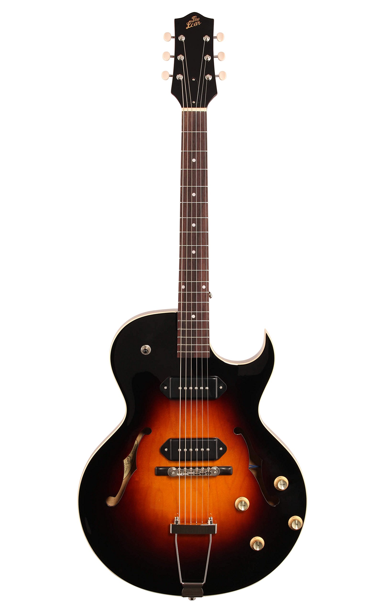 The LOAR LH302t チェリーサンバースト フルアコ Amazon.com: The Loar LH-302T-CVS Dual P-90 Thinbody Cutaway
