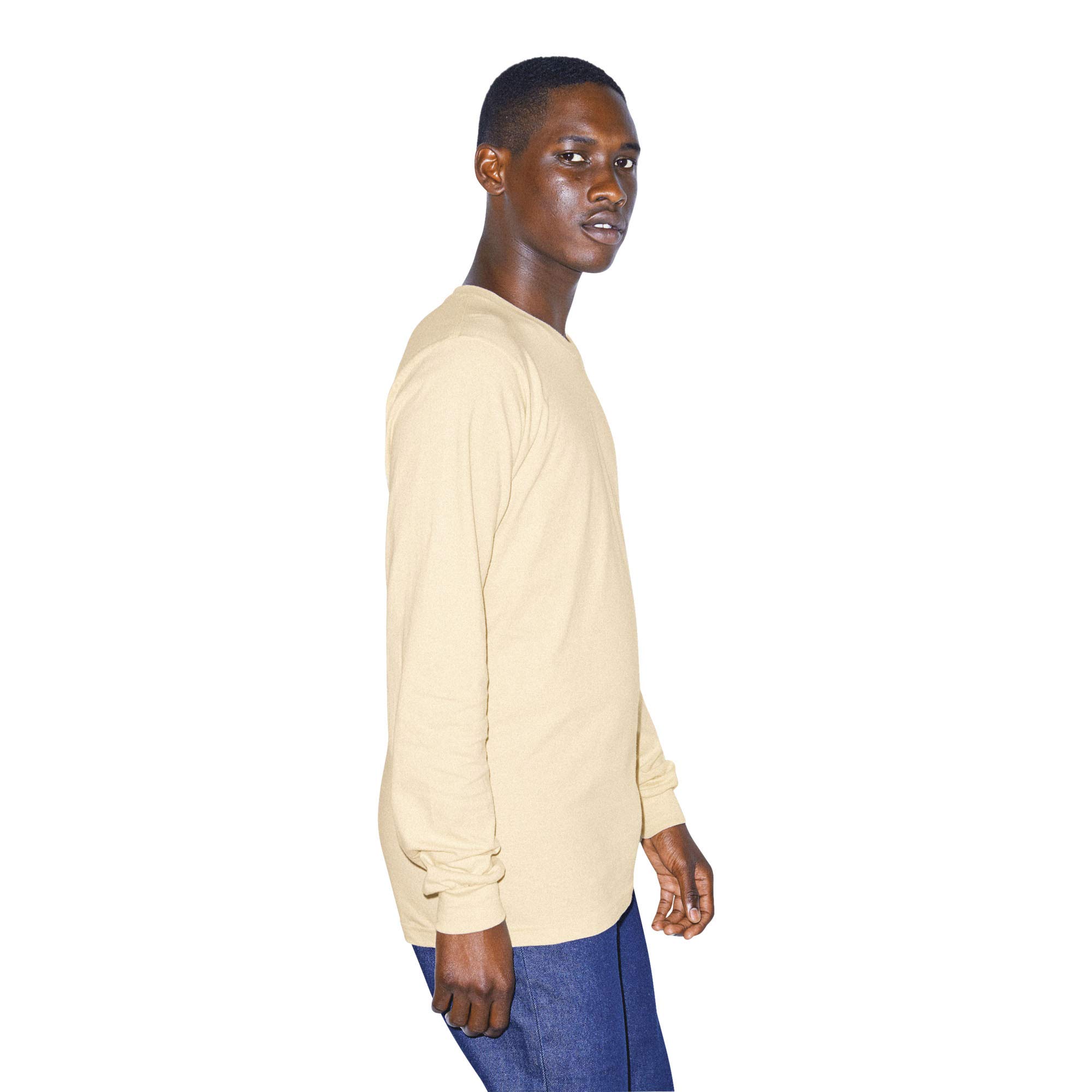 American Apparel Fine Jersey Crewneck Long Sleeve T-Shirt T-Shirt Femme (Lot de 1)