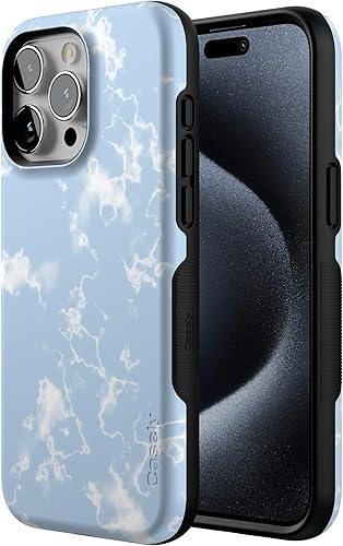 Vista 348 de Casely Funda para iPhone 15 Pro Jardín Secreto Flores mixtas Funda atrevida Compatible con MagSafe y botón de acción Jardín Secreto Floral