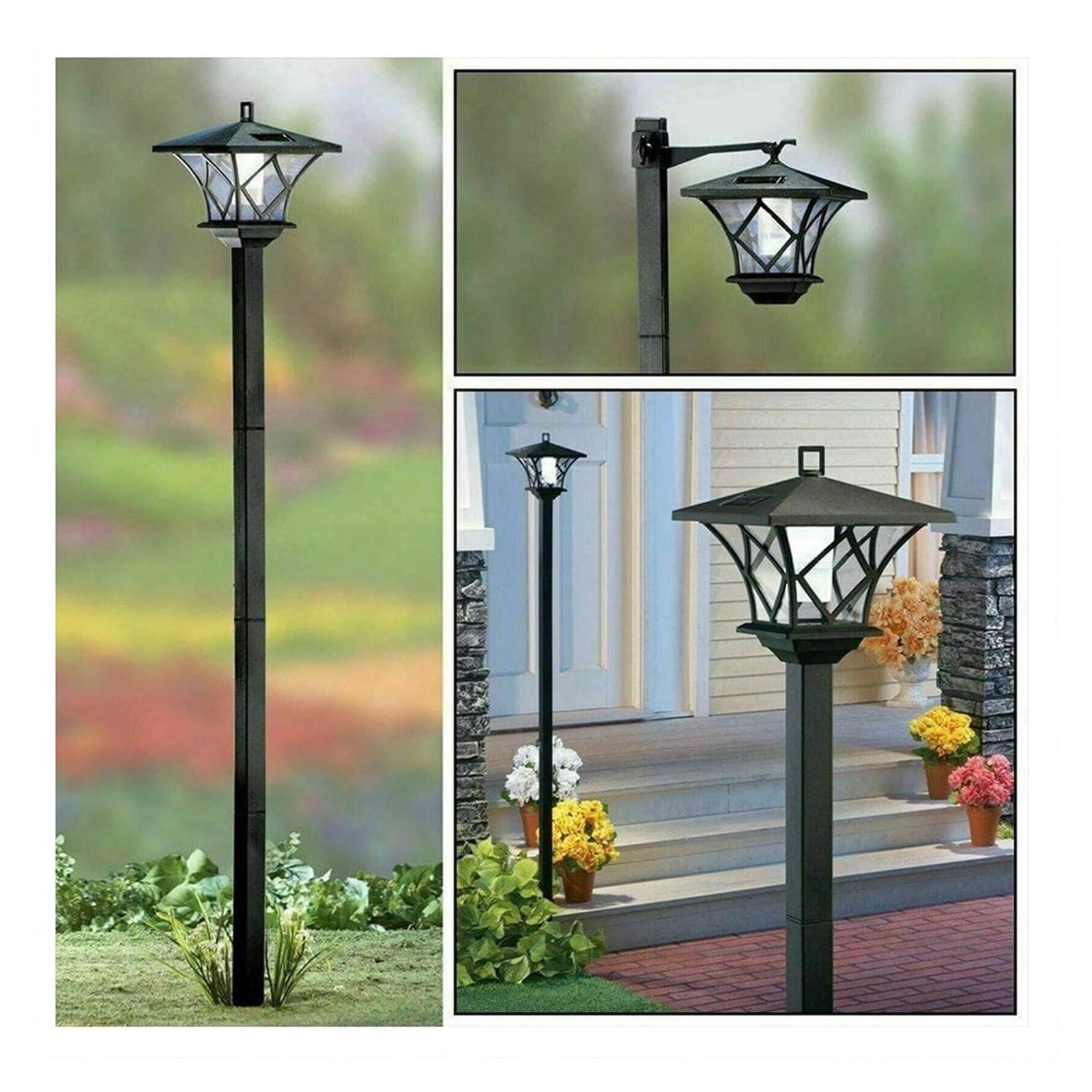 Lampes solaires d'extérieur pour illuminer une allée de cour