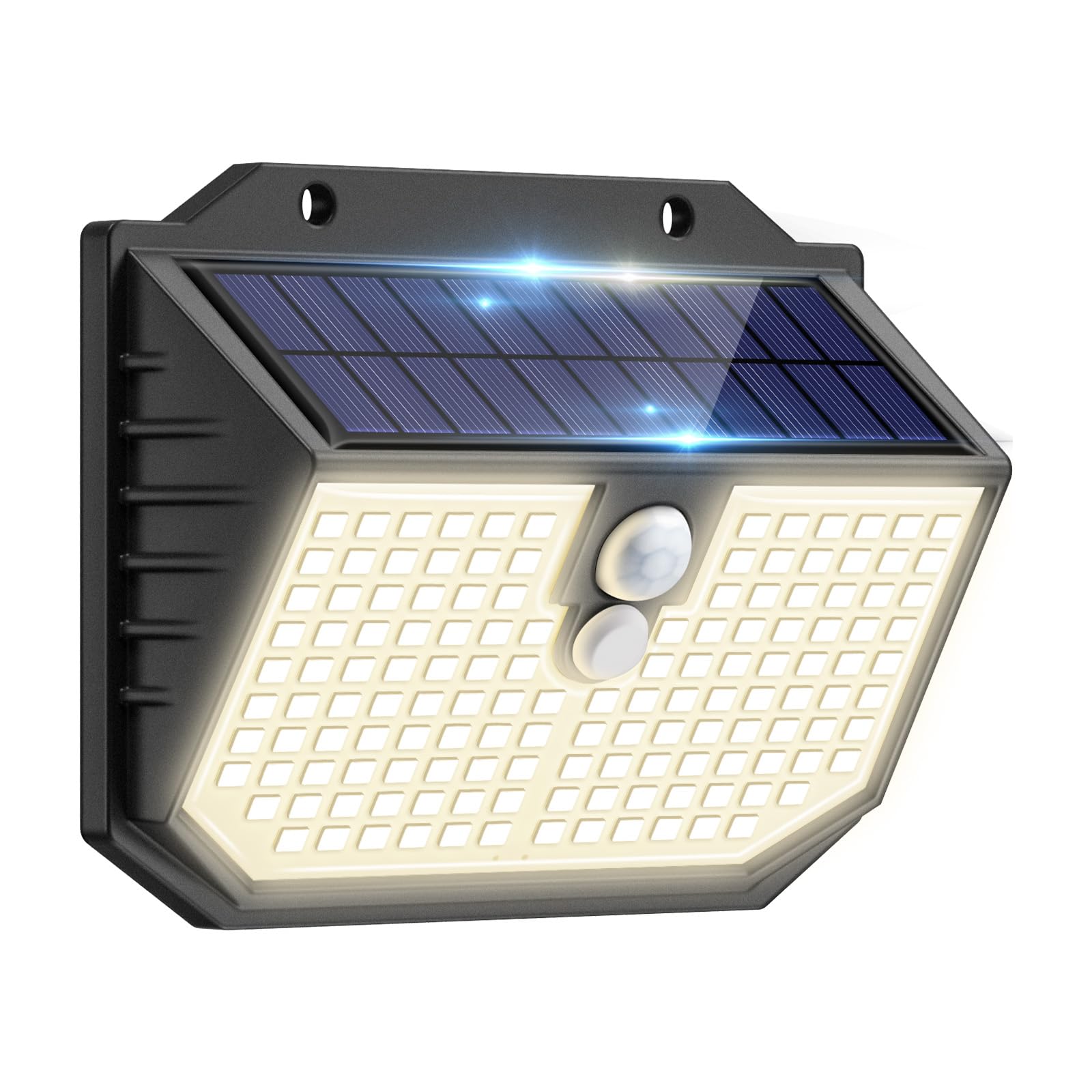 nipify Solarlampen für Außen mit Bewegungsmelder, 3 Modi Solar Bewegungsmelder Aussen,IP65 Wasserdichte Außenleuchte,138 Superhelle LED Solarleuchten Outdoor für Garten Garage Hof Stufen Draußen