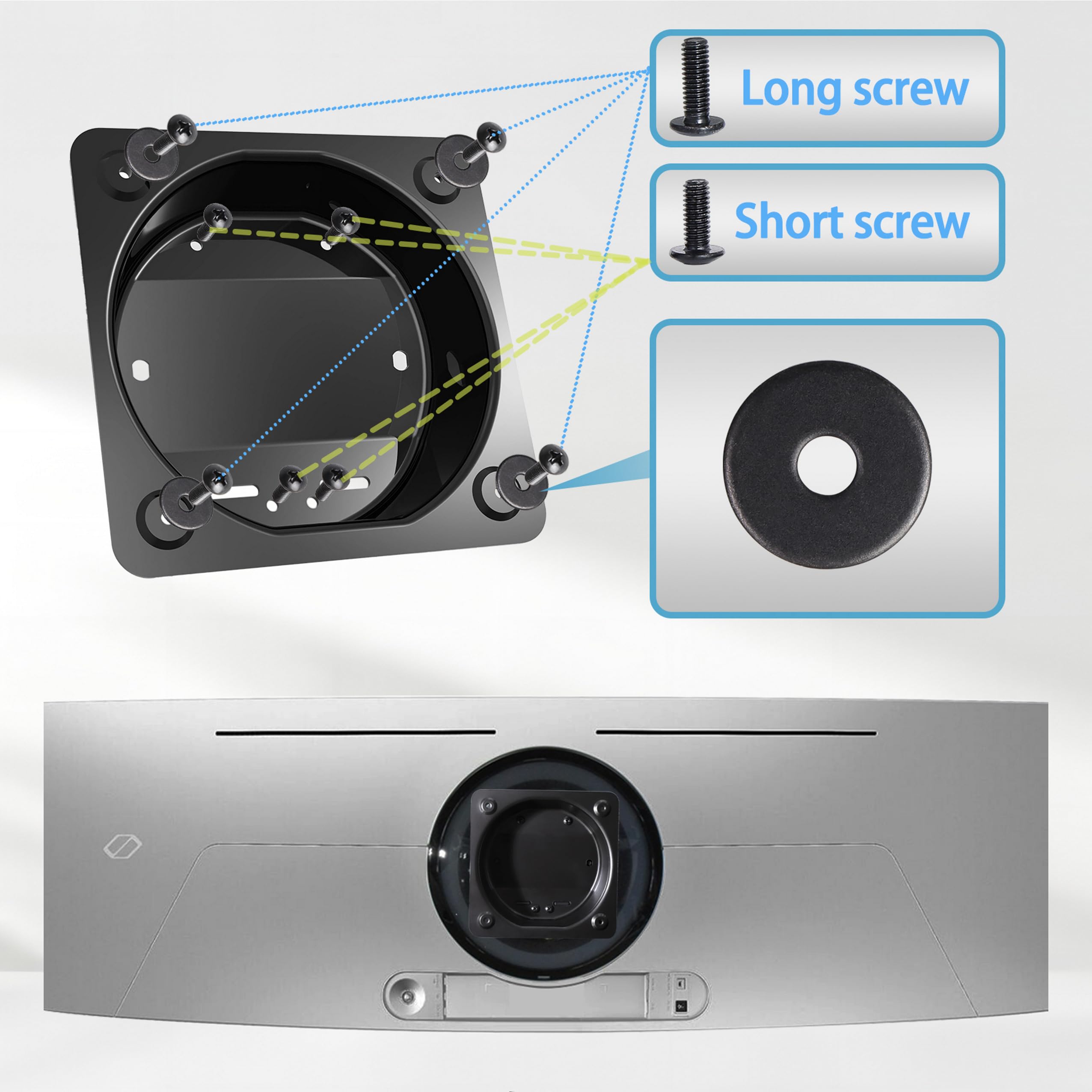 Wall Mount Adapter Brackets Compatible with Samsung OLED Odyssey