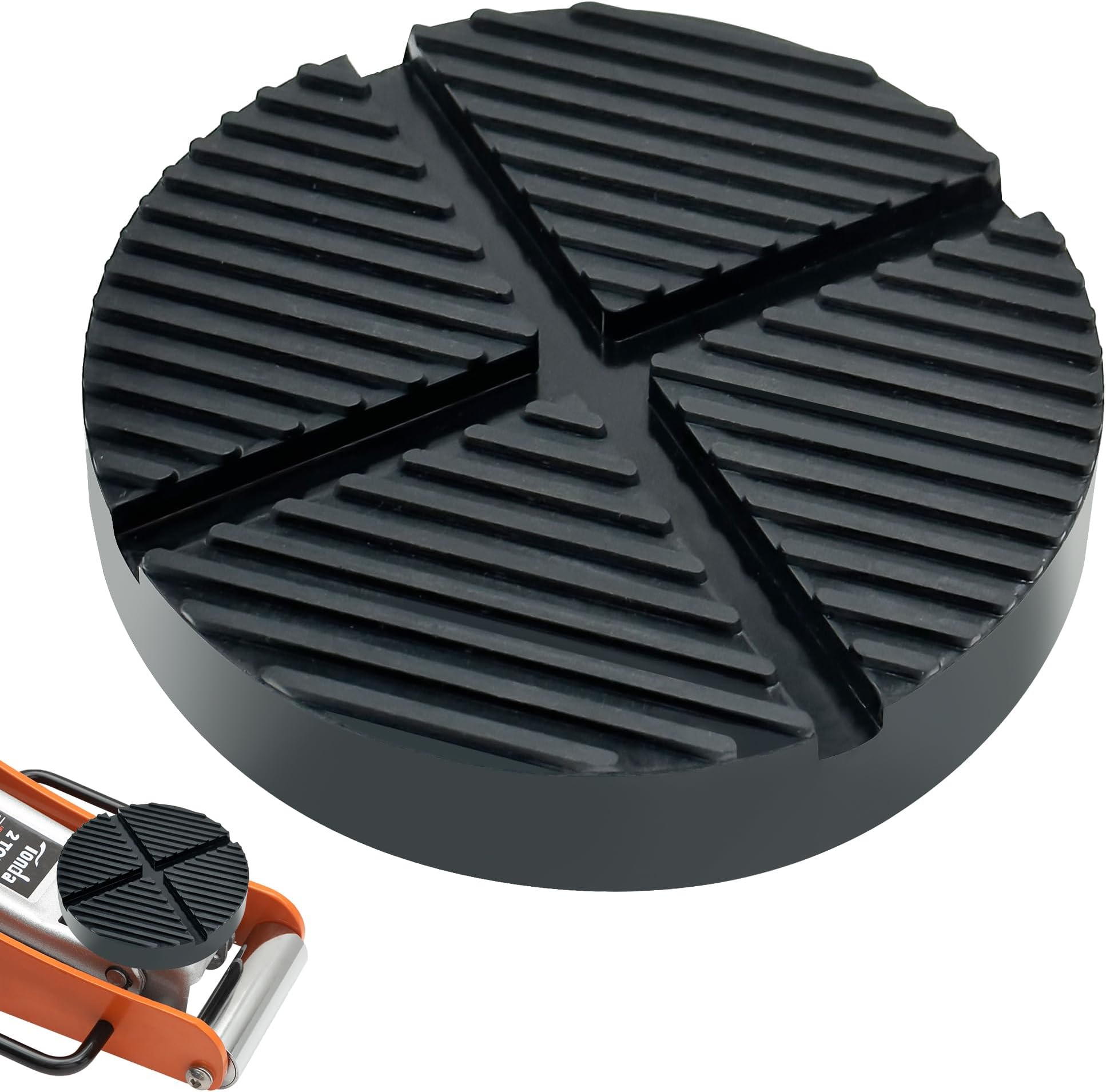 TONDA Floor Jack Rubber Pad, Universal Jack Pad Adapter, Pinch Weld Side Frame Rail Protector, 1 Pack