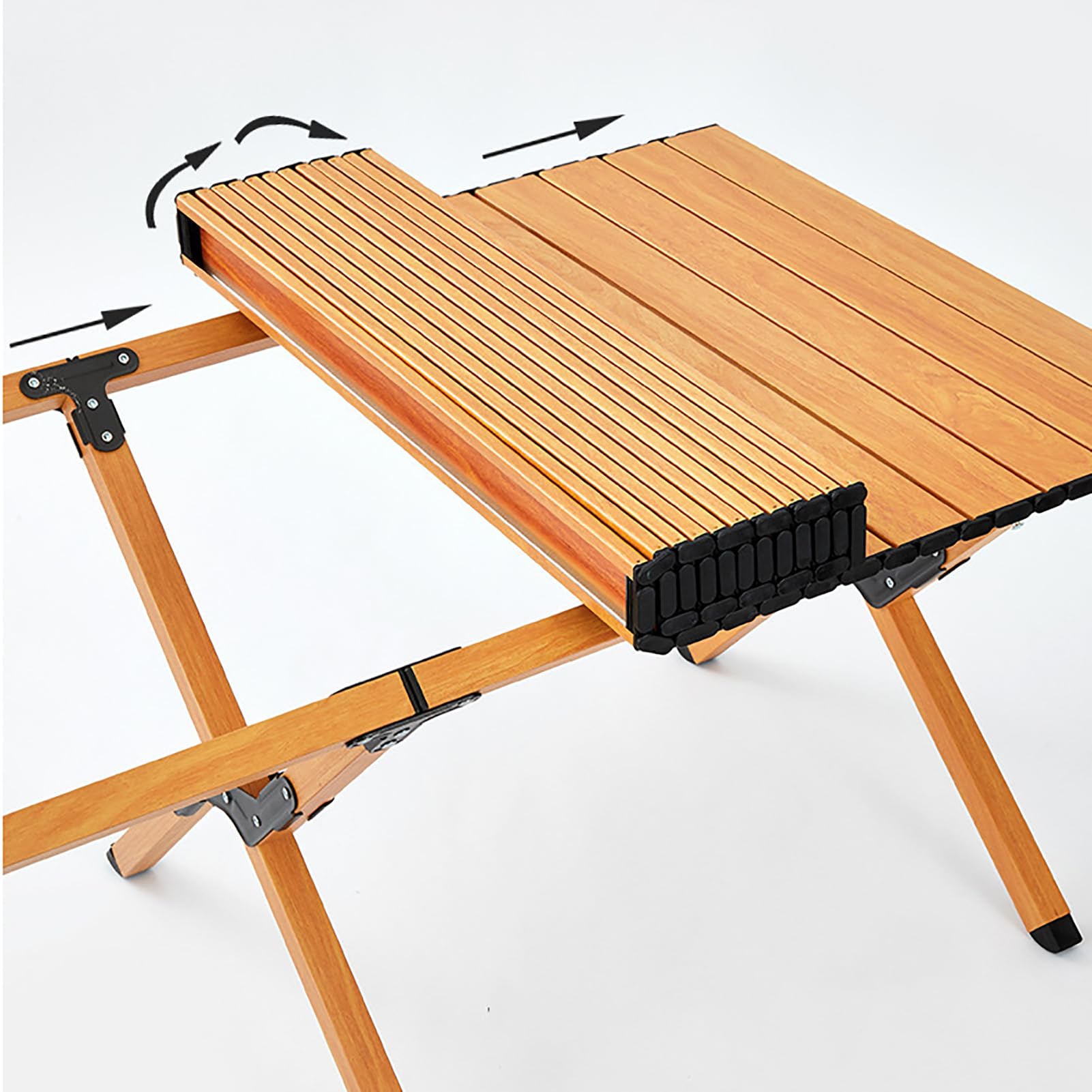 Tavolo da Giardino Compatto con Borsa 120x60x43cm, Tavolo Campeggio Pieghevole in Carbonio, Tavolo da Campeggio in Carbonio Pieghevole, Tavolino Salvaspazio, per Spiaggia, Escursionismo