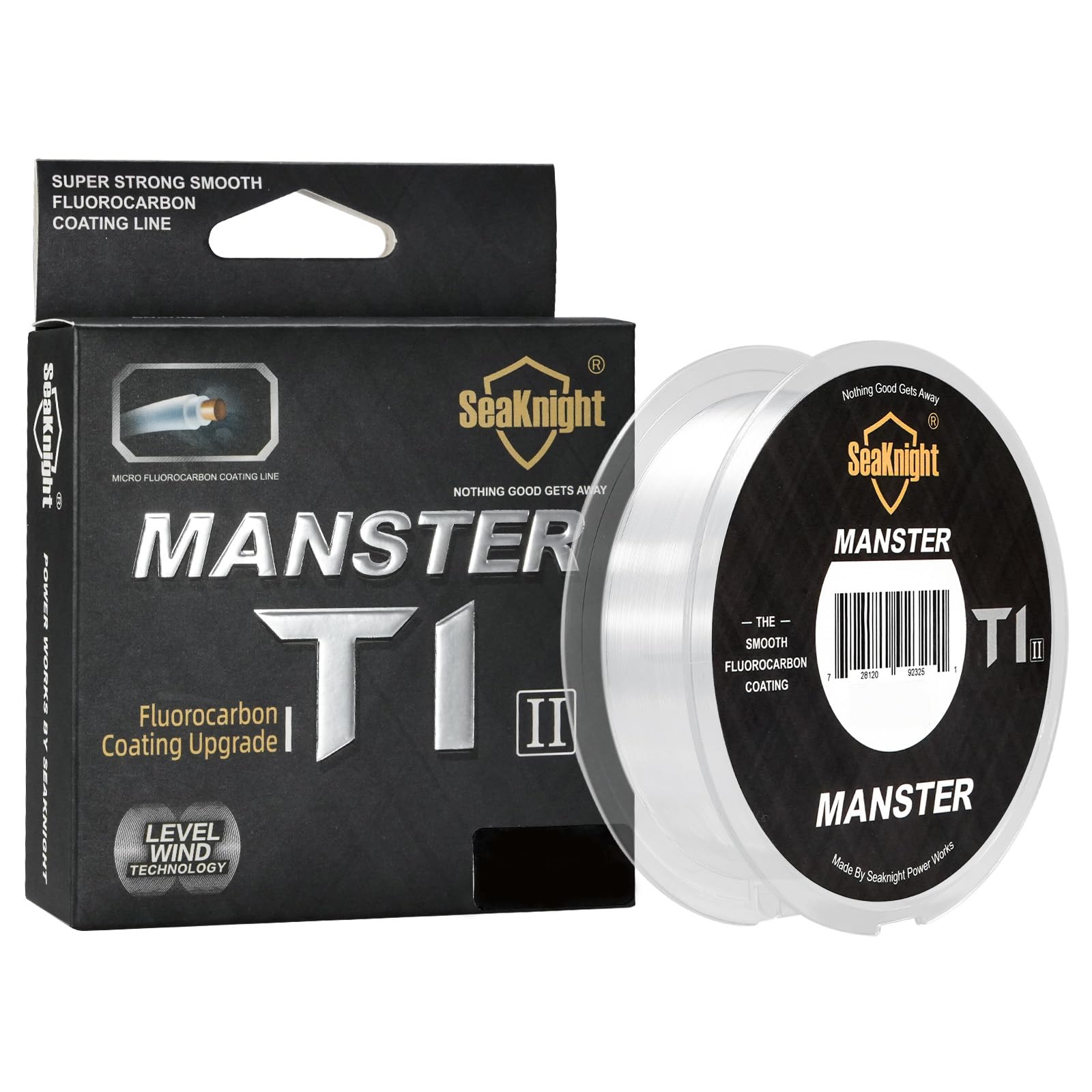 SeaKnight Línea Fluorocarbono 100m/110yds para Carpa, Monofilamento Transparente Invisible Líder de Hundimiento Rápido para Pesca en Mar 3-35LB