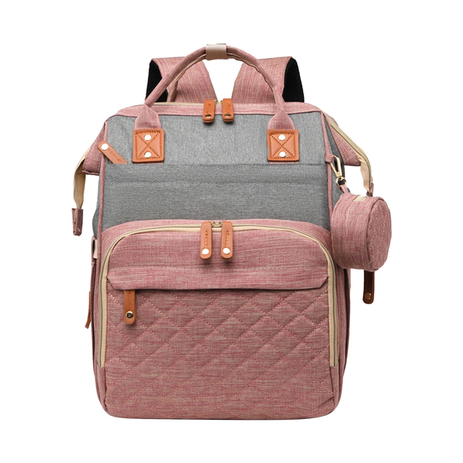 DREAM DOODLE Diaper Backpack with USB Charging Port – 5 Styles Available – Large Capacity, Stain Resistant, 16 Pockets, Waterproof, Argyle Pattern for Moms & Dads – Baby Essentials Bag-picture-19