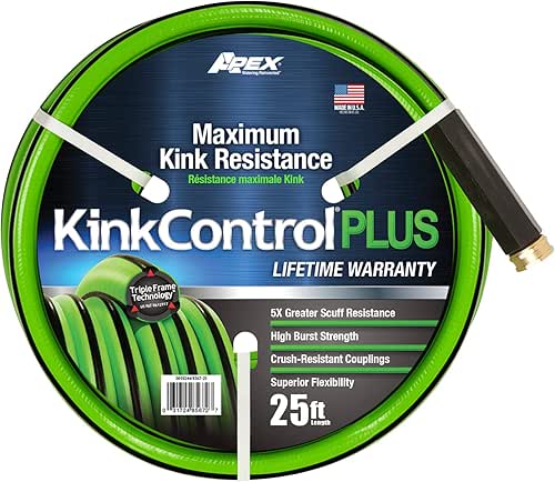 Kink Control Plus Water Hose 25ft - High Burst Strength
