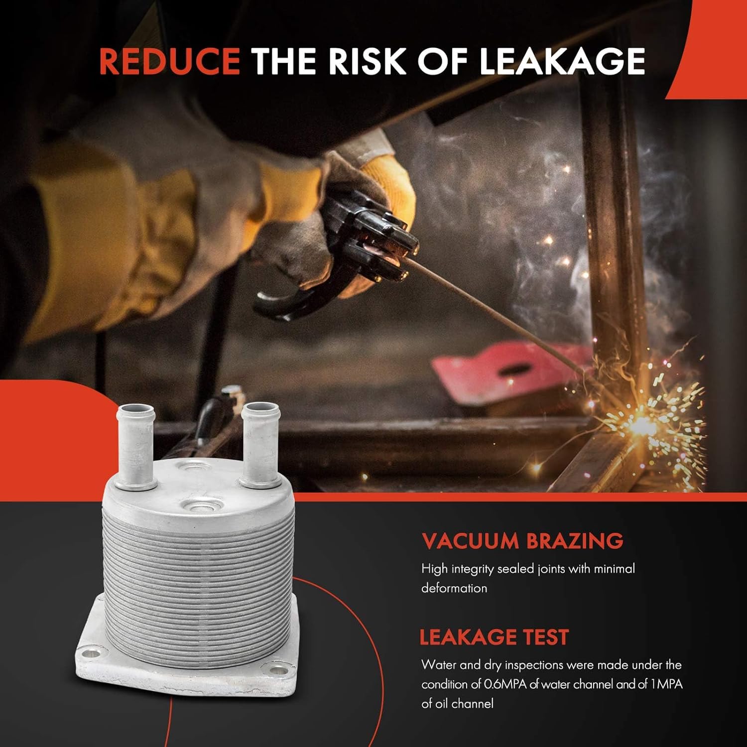 A-Premium Transmission Oil Cooler Compatible with Mitsubishi Outlander 2007-2020, 3.0L, Automatic Transmission