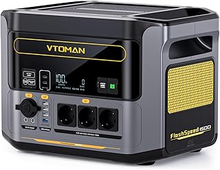 VTOMAN FlashSpeed 1500 Station Électrique Portable 1548Wh - 1500W(Pic 3000W)LiFePO4 Batterie, Charge Rapide 0-80% en 45 Min,100W USB-C Générateur Solaire avec Capacité évolutive de 3096Wh pour Camping